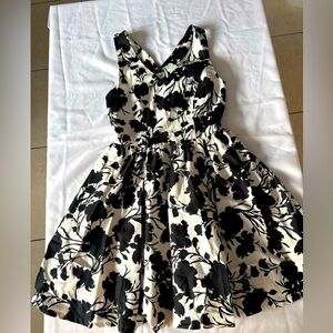 Blossoming Style: Monochrome Floral Dress